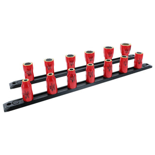 Wiha Tools 31596 13 Piece Insulated Socket Set 3/8" Drive - SAE