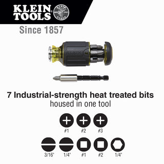 Klein Tools 85515 Multi-Bit Screwdriver and Nut Driver Set, 3 Pc.