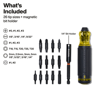 Klein Tools 32317HD 27-in-1 Impact-Rated Multi-Bit Screwdriver