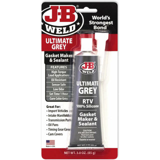 J-B Weld 32327 Ultimate Grey Gasket Maker & Sealant, 3 oz.