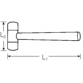 Stahlwille 70171032 10956 Nylon Hammer, 32mm