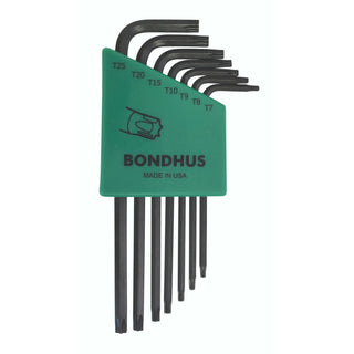 Bondhus 32431 Set 7 Tamper Resistant Torx L-Wrenches TR7 - TR25