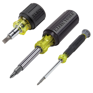 Klein Tools 32500SDKIT Multi-Bit Screwdriver/Nut Driver Set, 3-Piece