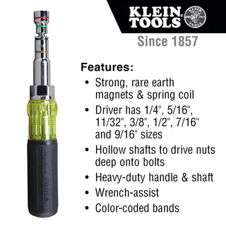 Klein Tools 32807MAG 7-in-1 Nut Driver