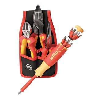 Wiha Tools 32886 17 Piece Insulated Pliers-Cutters and Pop-Up Set