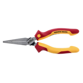 Wiha Tools 32941 Insulated Industrial Long Flat Nose w/Cutters 6.3 Inch