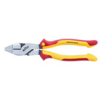 Wiha Tools 32948 Insulated Industrial NE Style Lineman’s Pliers with Crimpers 9.5 Inch