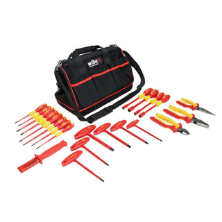 Wiha Tools 32973 Insulated Pliers/Cutters/Screwdriver/Nut Driver Tool Box Set, 22 Piece