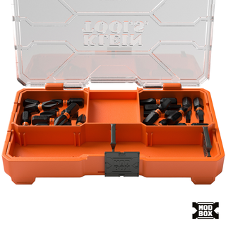 Klein Tools 33002S Slim ProFlex Impact-Rated Bit Set, Phillips #2 and Square #2, 20 Pc.