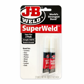 J-B Weld 33102 SuperWeld Adhesive, 2 g - 2-Pack