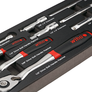 Wiha Tools 33388 SoftFinish Ratchet Tray Set, 9 Pc.