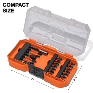 Klein Tools 33801B Impact Driver Bit Set, 21 Pc.