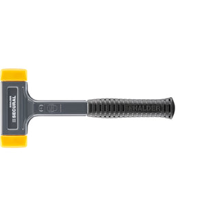 Halder 3380.045 Secural Dead Blow Hammer, Polyurethane Face Inserts, Steel Housing and Rubber Grip