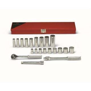Wright Tool 338 3/8" Drive, 12 Point Standard and Deep Socket Set