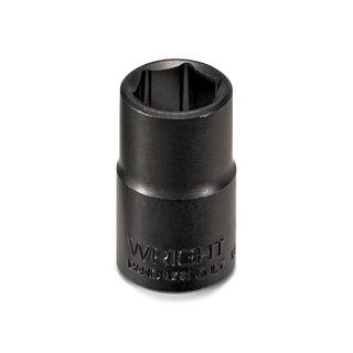 Wright Tool 34034 1/2" Drive 6 Point Standard Black Industrial Socket - 1-1/16"