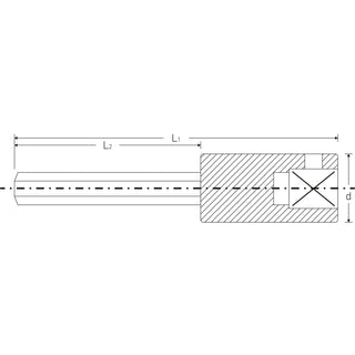 Stahlwille 01450005 44a 1/4" Hex Socket, 5/64"