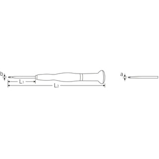 Stahlwille 47523020 4752 Precision Phillips Screwdriver, #0