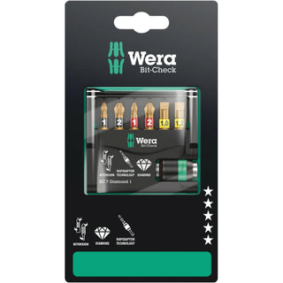 Wera Bit-Check 7 Diamond 1 SB, 7 pieces