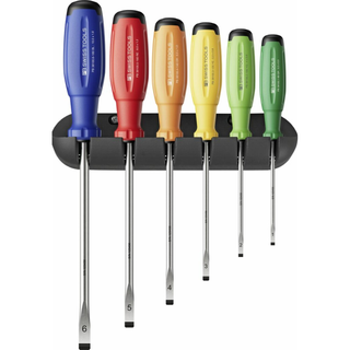 PB Swiss PB 38240.H RB SwissGrip Evo screwdr. set for Slotted, Pieces 6