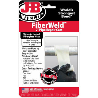 J-B Weld 38260 FiberWeld Pipe Repair Cast, 2"