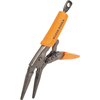 Klein Tools 38612 Long Nose Locking Pliers, 9-Inch