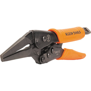 Klein Tools 38612 Long Nose Locking Pliers, 9-Inch