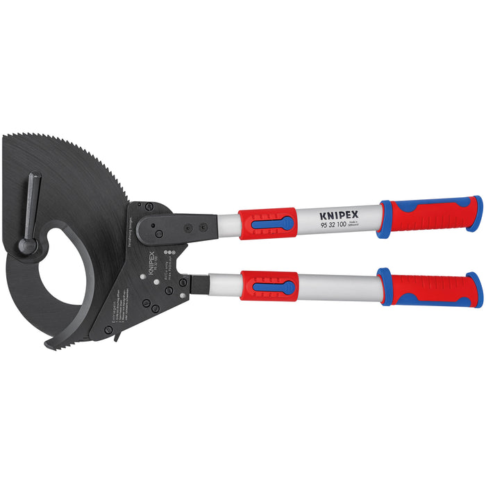 Knipex 95 32 100 29 1/2" Ratcheting Cable Cutters-Telescopic Handles