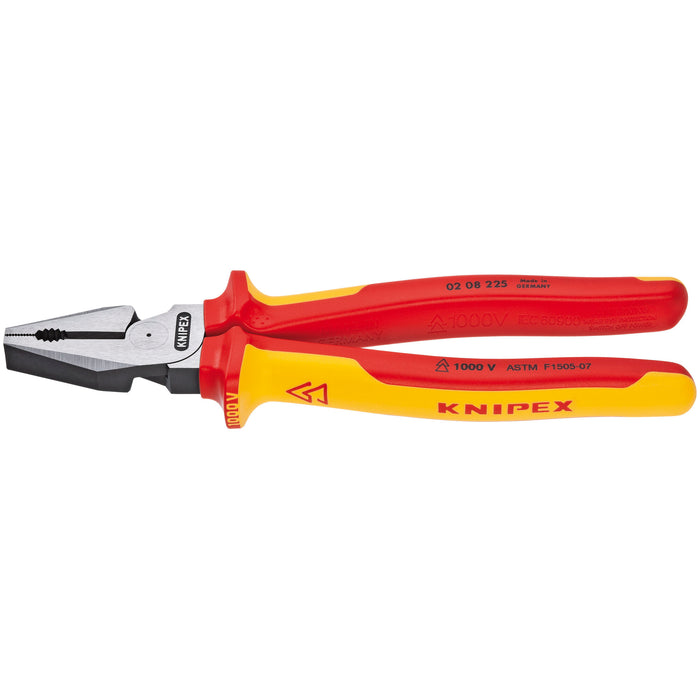 Knipex 02 08 225 SBA 9" High Leverage Combination Pliers-1000V Insulated