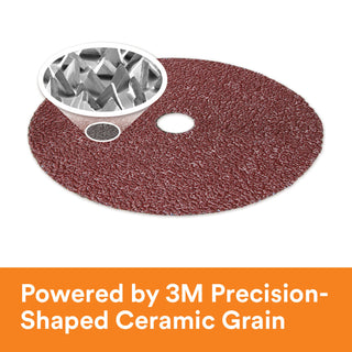 3M Cubitron II Fibre Disc 982C, 36+, 5 in x 7/8 in, Die 500P