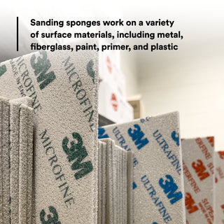 3M Softback Sanding Sponge, 02602, 4 1/2 in x 5 1/2 in (115mm x 140mm),Superfine