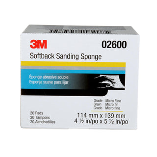 3M Softback Sanding Sponge, 02600, 4-1/2 in x 5-1/2 in, (115 mm x 140
mm)