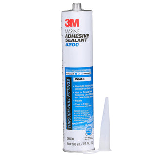 3M Marine Adhesive Sealant 5200, White, 295 mL Cartridge