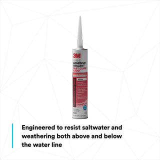 3M Marine Adhesive Sealant 5200FC, Fast Cure, White, 295 mL Cartridge