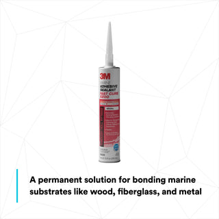 3M Marine Adhesive Sealant 5200FC, Fast Cure, White, 295 mL Cartridge