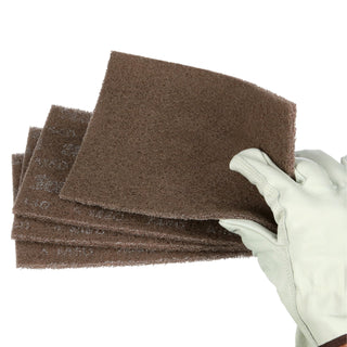 Scotch-Brite Heavy Duty Hand Pad 7440B, HP-HP, A/O Medium, Tan, 6 in x 9 in