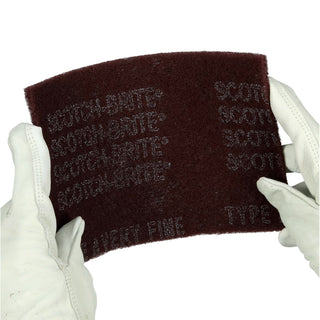 Scotch-Brite Hand Pad 7447, HP-HP, A/O Very Fine, Maroon, 6 in x 9 in