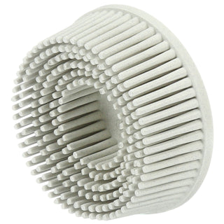 Scotch-Brite Roloc Bristle Disc, RD-ZB, 120, TR, White, 2 in x 5/8 in,Tapered