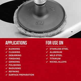 Scotch-Brite Roloc Surface Conditioning Disc, SC-DR, SiC Super Fine,TR, 2 in