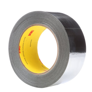 3M High Temperature Aluminum Foil Glass Cloth Tape 363, Silver, 1 in x36 yd