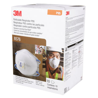 3M Particulate Respirator 8576, P95, with Nuisance Level Acid Gas Relief