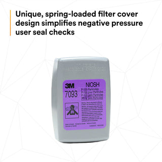 3M Particulate Filter 7093, P100 12/Carton