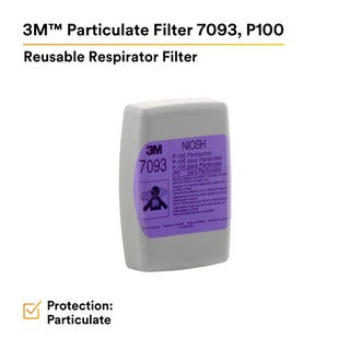 3M Particulate Filter 7093, P100 12/Carton