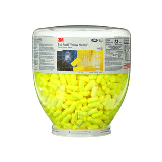 3M E-A-Rsoft Yellow Neons One Touch Refill Earplugs 391-1004,Uncorded