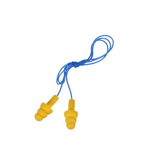 3M E-A-R UltraFit Earplugs 340-4004, Corded, Poly Bag