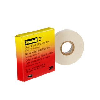 3M Glass Cloth Electrical Tape 27, 1/2 in x 66 ft