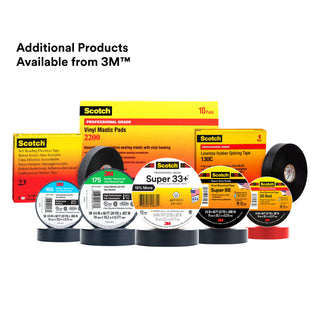 Scotch® Vinyl Electrical Tape Super 88, 3/4 in x 66 ft, Black, 10rolls/carton