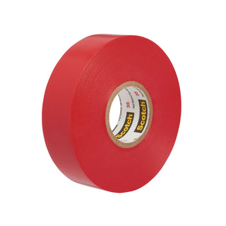 Scotch® Vinyl Color Coding Electrical Tape 35, 3/4 in x 66 ft, Red