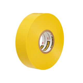 Scotch® Vinyl Color Coding Electrical Tape 35, 3/4 in x 66 ft, Yellow