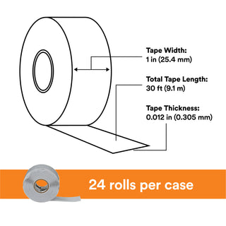 Scotch® Self-Fusing Silicone Rubber Electrical Tape 70, 1 in x 30 ft