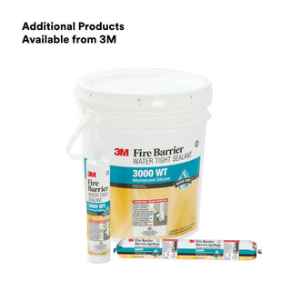 3M Fire Barrier Water Tight Sealant 3000WT, Gray, 10.1 fl oz Cartridge